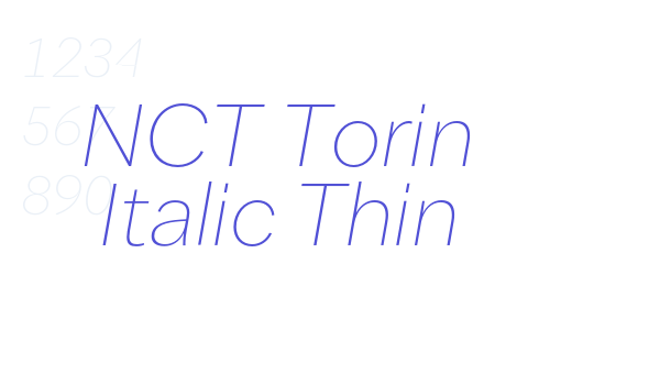 NCT Torin Italic Thin