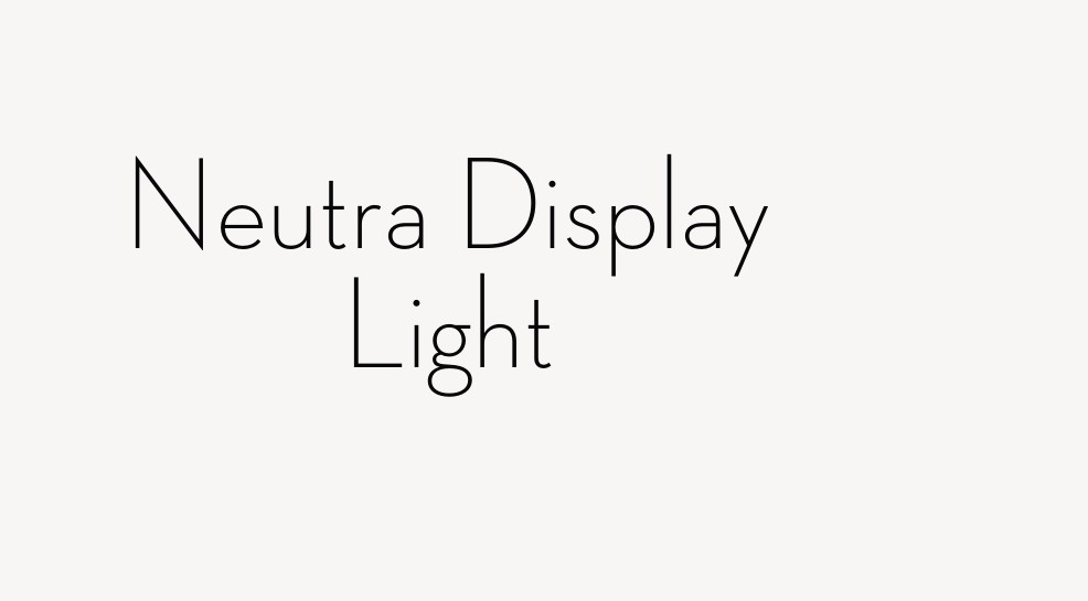 Neutra Display Light