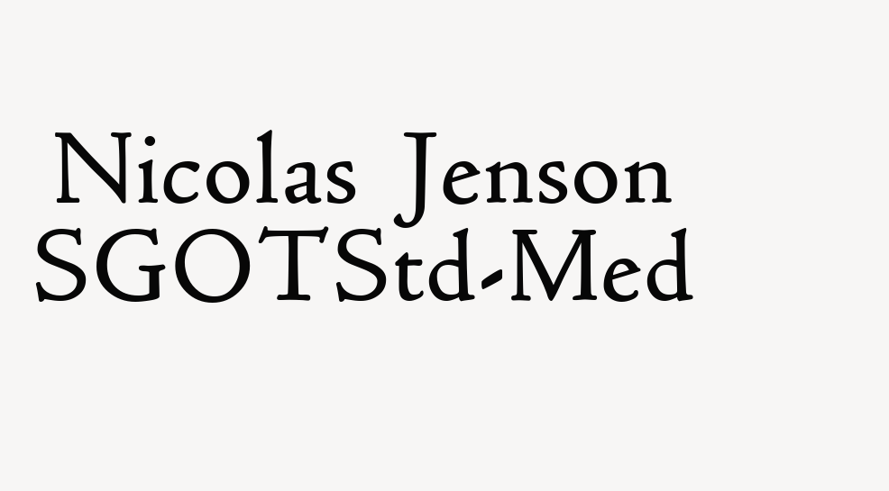 Nicolas Jenson SGOTStd-Med