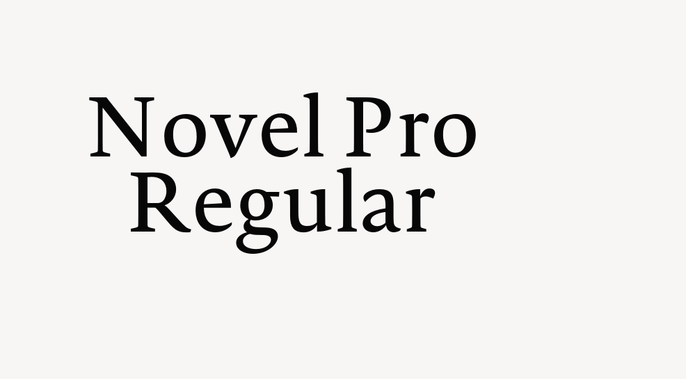 Novel Pro Regular