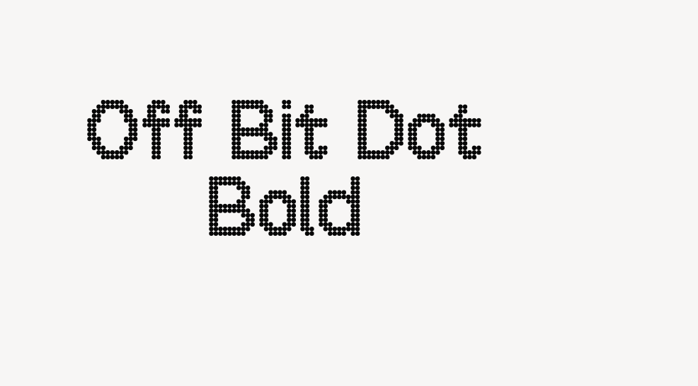 Off Bit Dot Bold