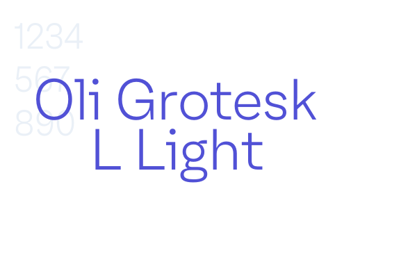 Oli Grotesk L Light