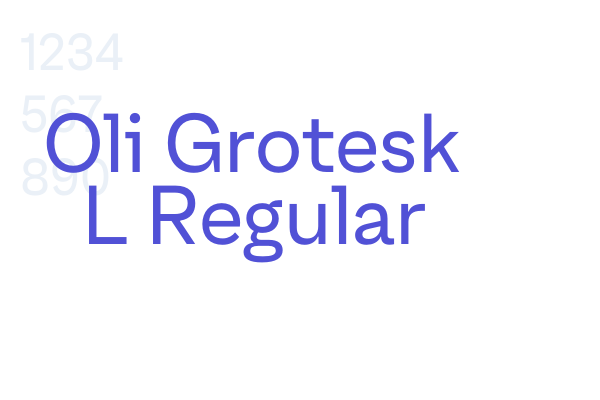 Oli Grotesk L Regular