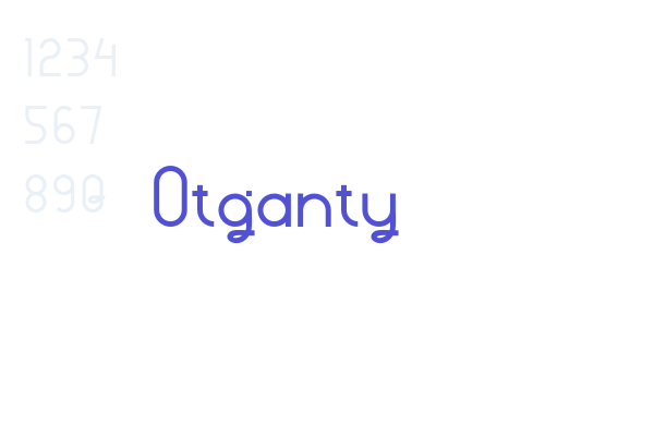 Otganty font