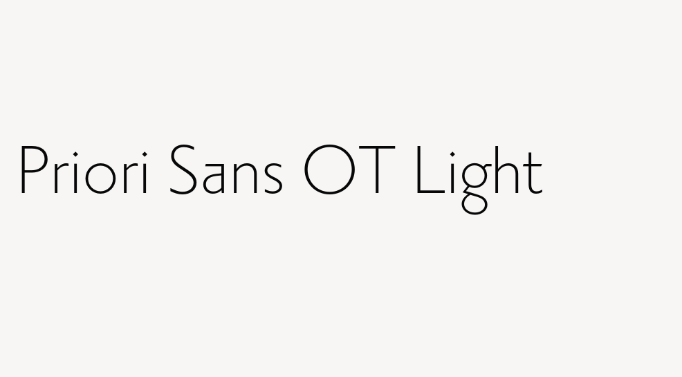 Priori Sans OT Light