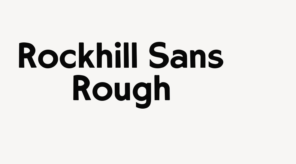 Rockhill Sans Rough