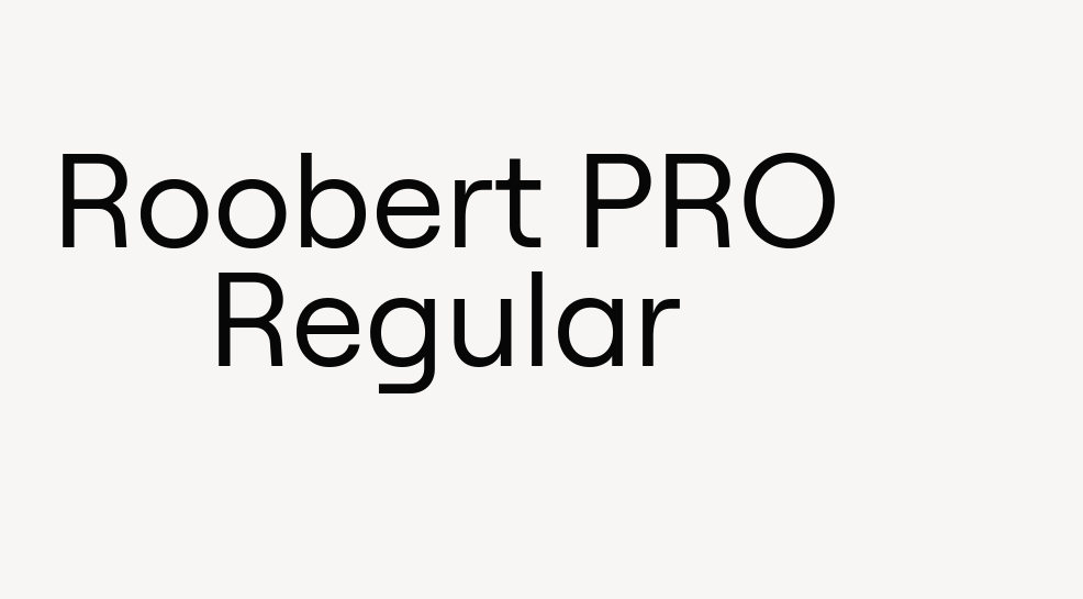 Roobert PRO Regular