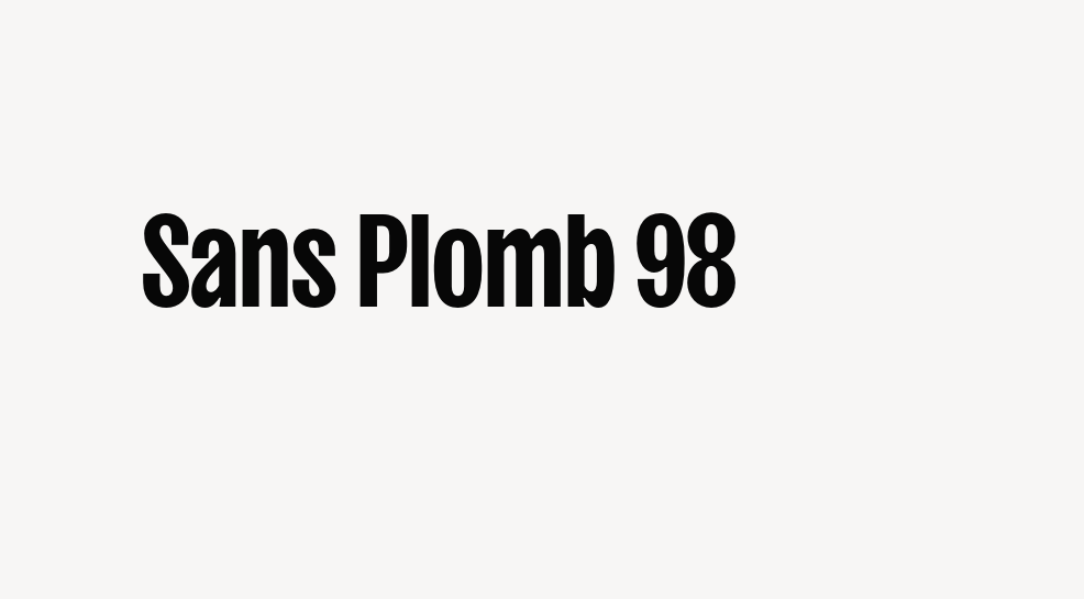 Sans Plomb 98