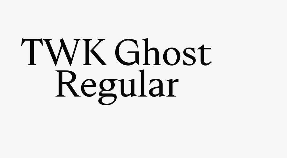 TWK Ghost Regular