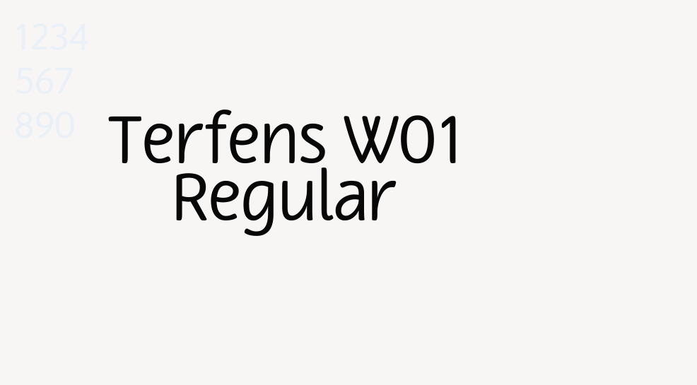 Terfens W01 Regular