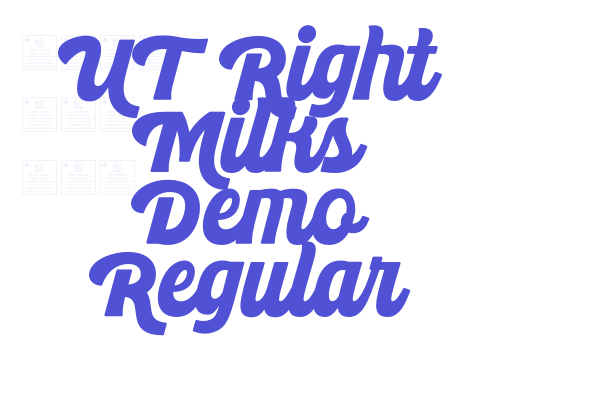 UT Right Milks font