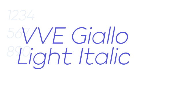 VVE Giallo Light Italic