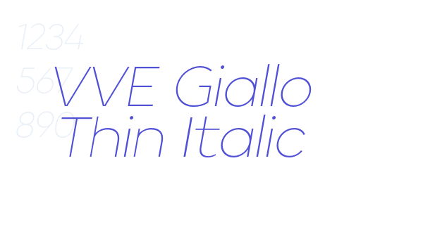 VVE Giallo Thin Italic