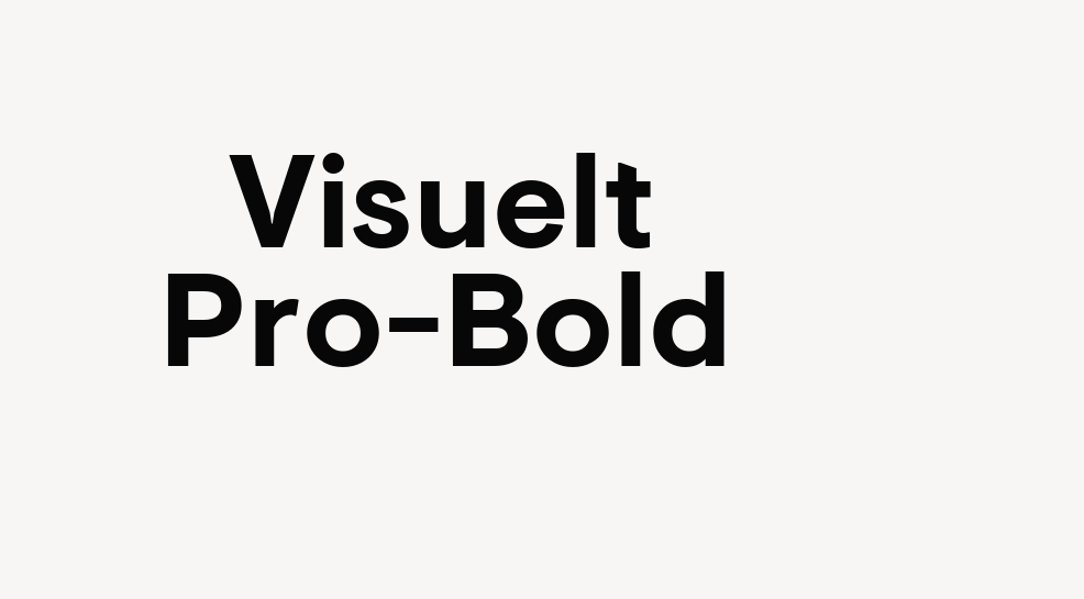 Visuelt Pro-Bold