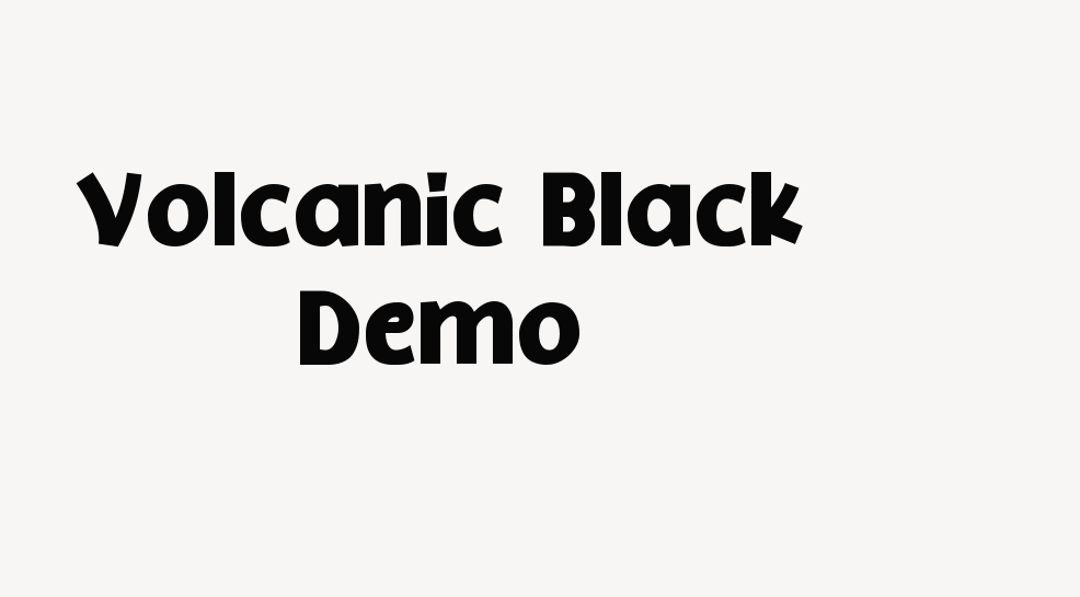 Volcanic Black Demo