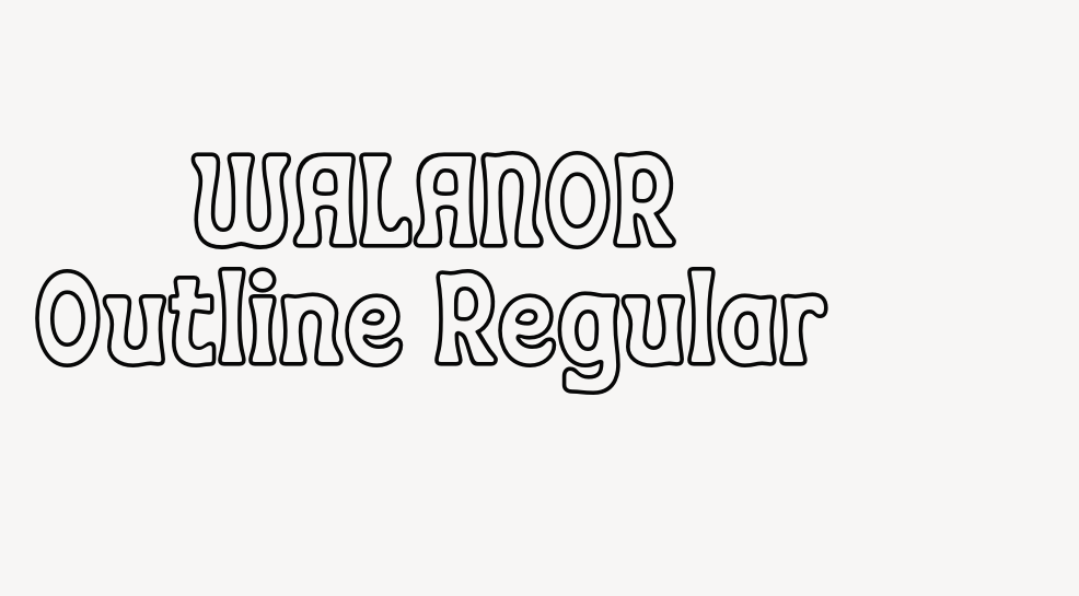 WALANOR Outline Regular