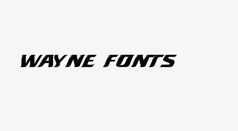 Wayne Fonts