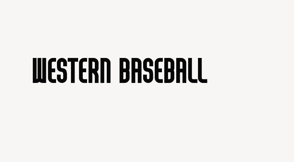 Western Baseball