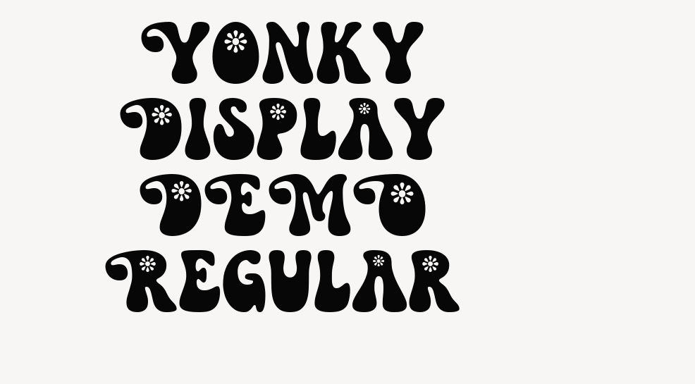 Yonky Display DEMO Regular