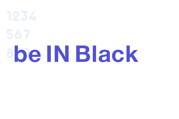 beIN Black font