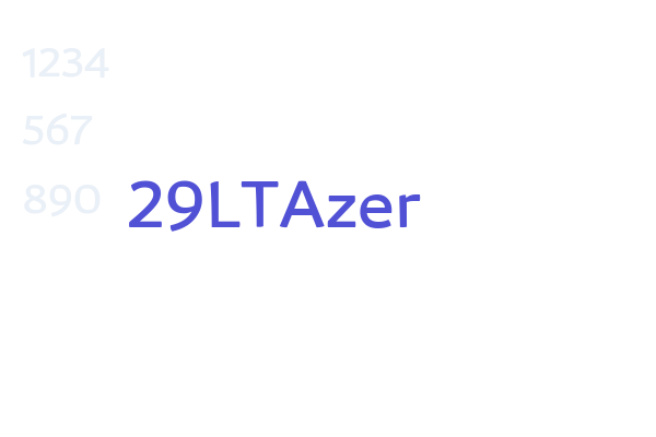 29LTAzer font download