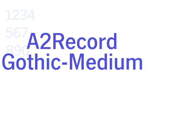 A2Record Gothic-Medium font download