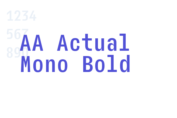 AA Actual Mono Bold