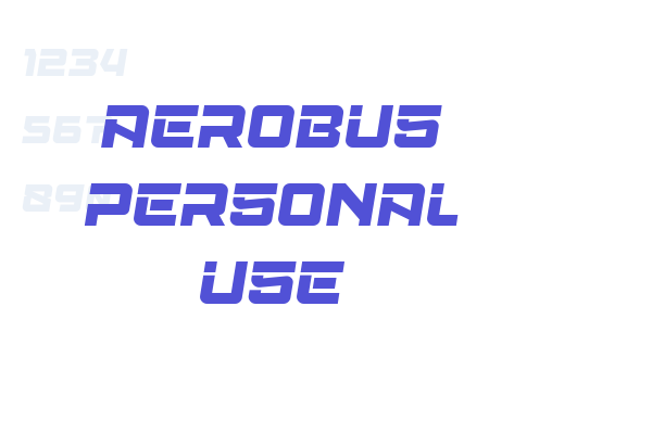 Aerobus Personal Use font download