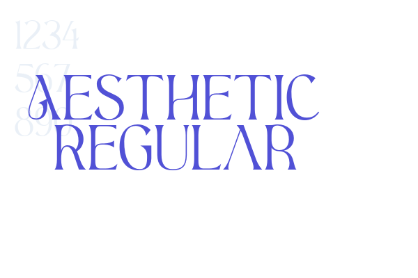 Aesthetic Regular font download