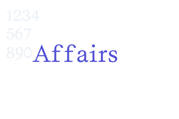 Affairs font download