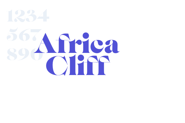 Africa Cliff font download