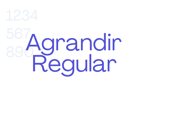 Agrandir Regular font download