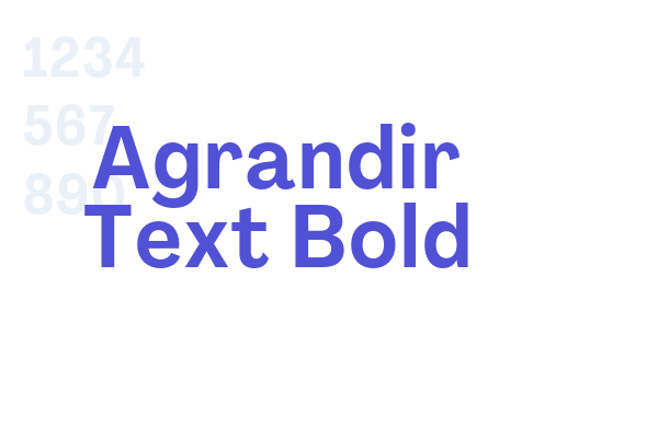 Agrandir Text Bold font download