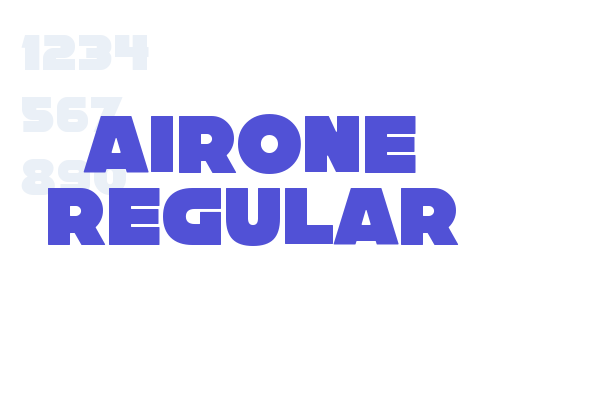 Airone Regular font