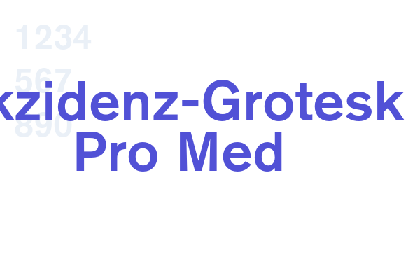 Akzidenz-Grotesk Pro Med font