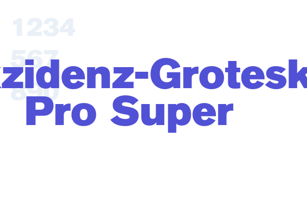 Akzidenz-Grotesk Pro Super font