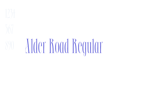 Alder Road Regular font download