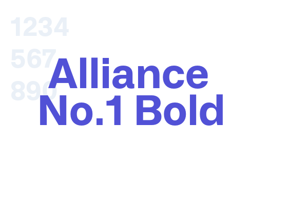 Alliance No.1 Bold