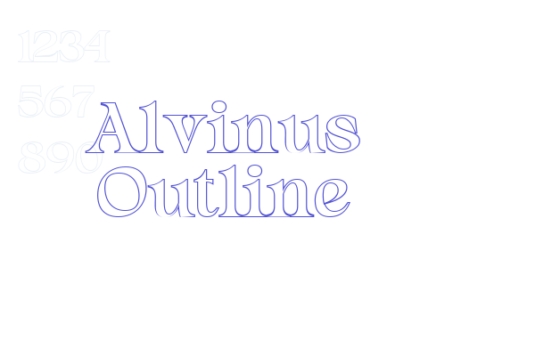 Alvinus Outline font download