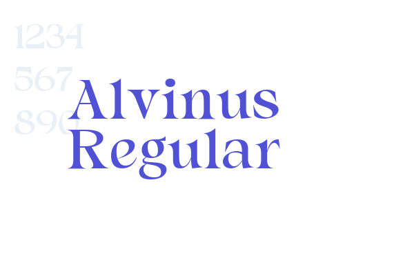 Alvinus Regular font download