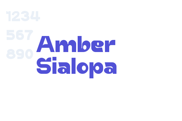 Amber Sialopa font download