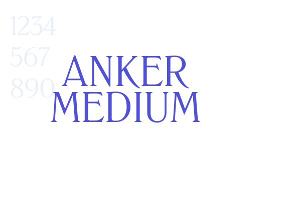 Anker Medium font download