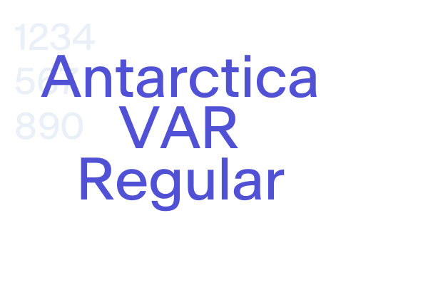 Antarctica VAR Regular font download