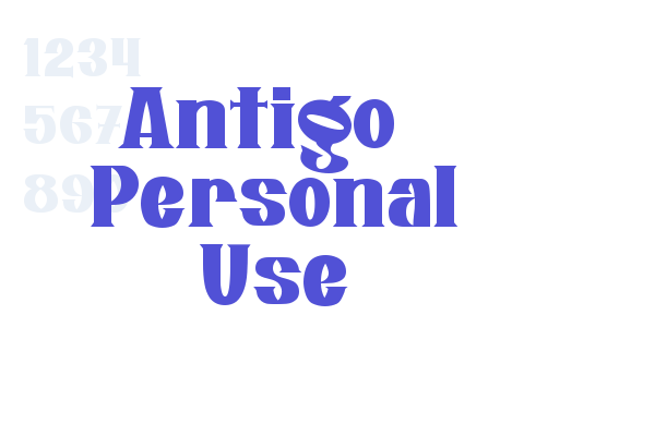 Antigo - Personal Use font download