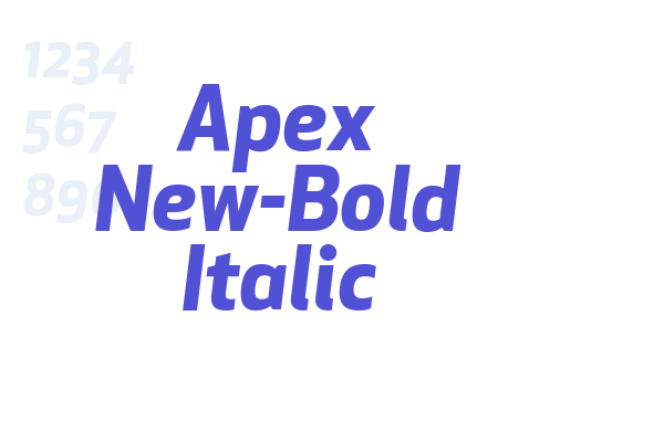 Apex New-Bold Italic font download