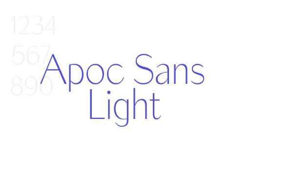 Apoc Sans Light font download