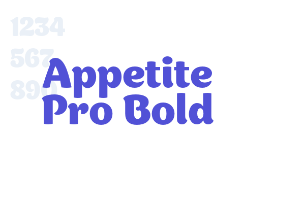 Appetite Pro Bold font download