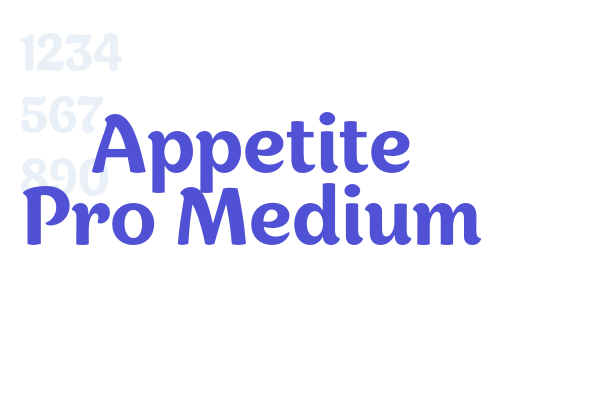 Appetite Pro Medium font download