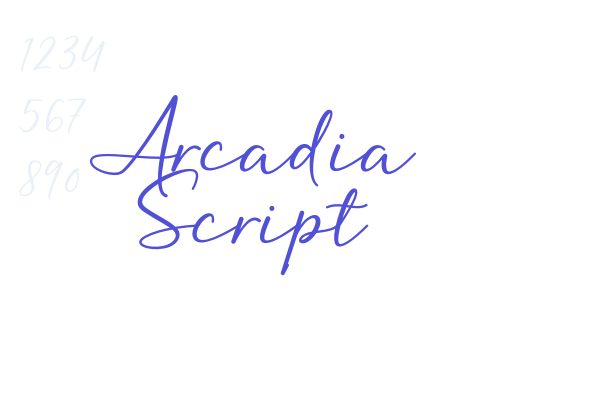 Arcadia Script font download