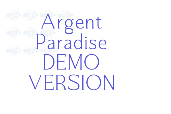 Argent Paradise DEMO VERSION font download